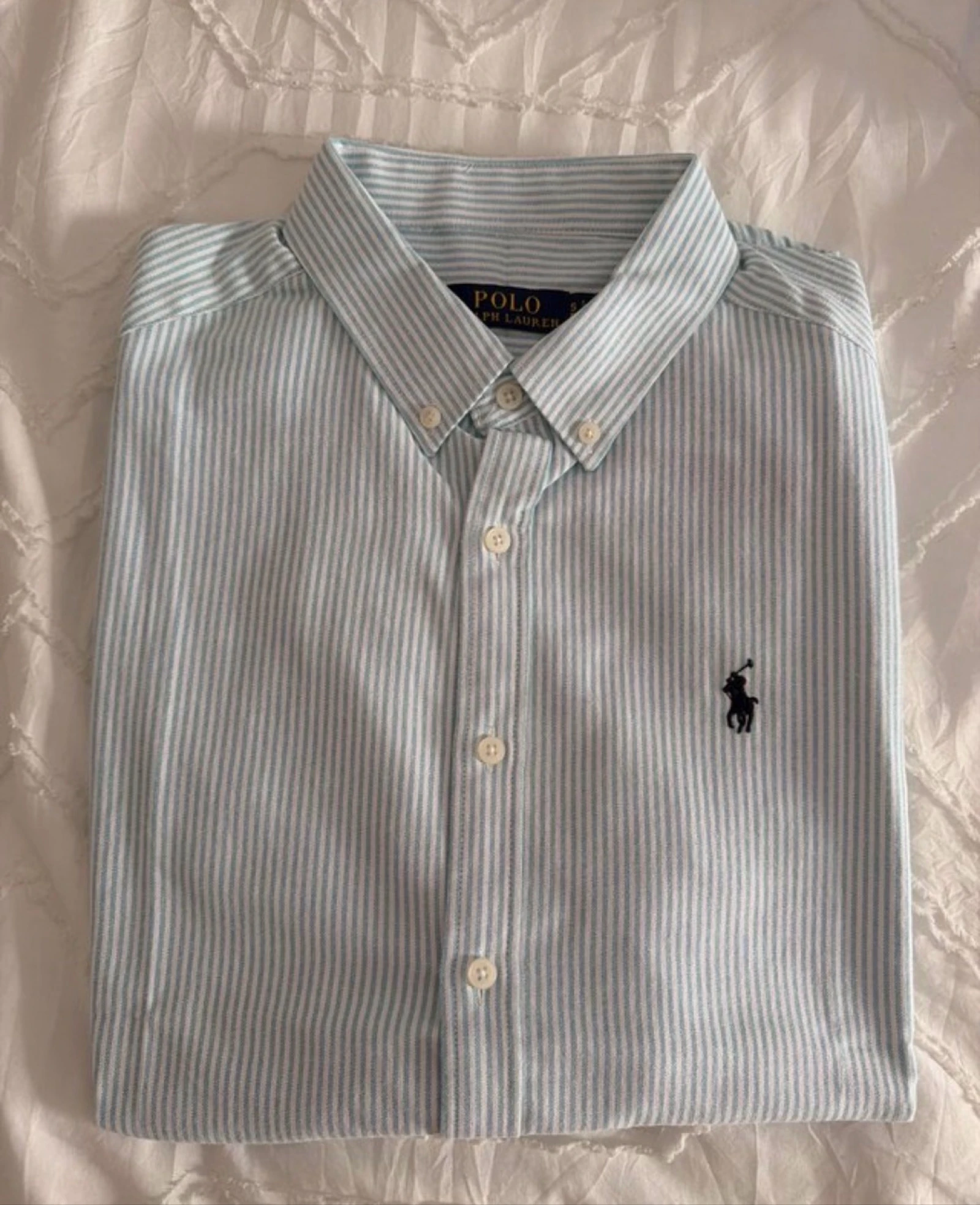 Camisa rayas verde polo